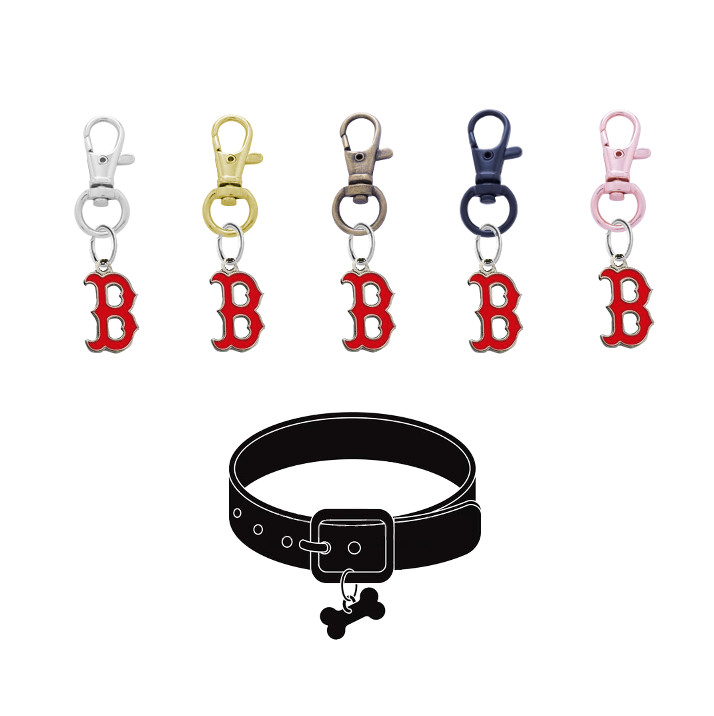 Boston Red Sox B Logo Pet Tag Collar Charm Baseball Dog Cat – Pick Your Color