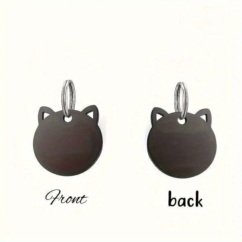 1pc Customizable Pet ID Tag, Zinc Alloy, Engraved Name & Phone Number, Durable D