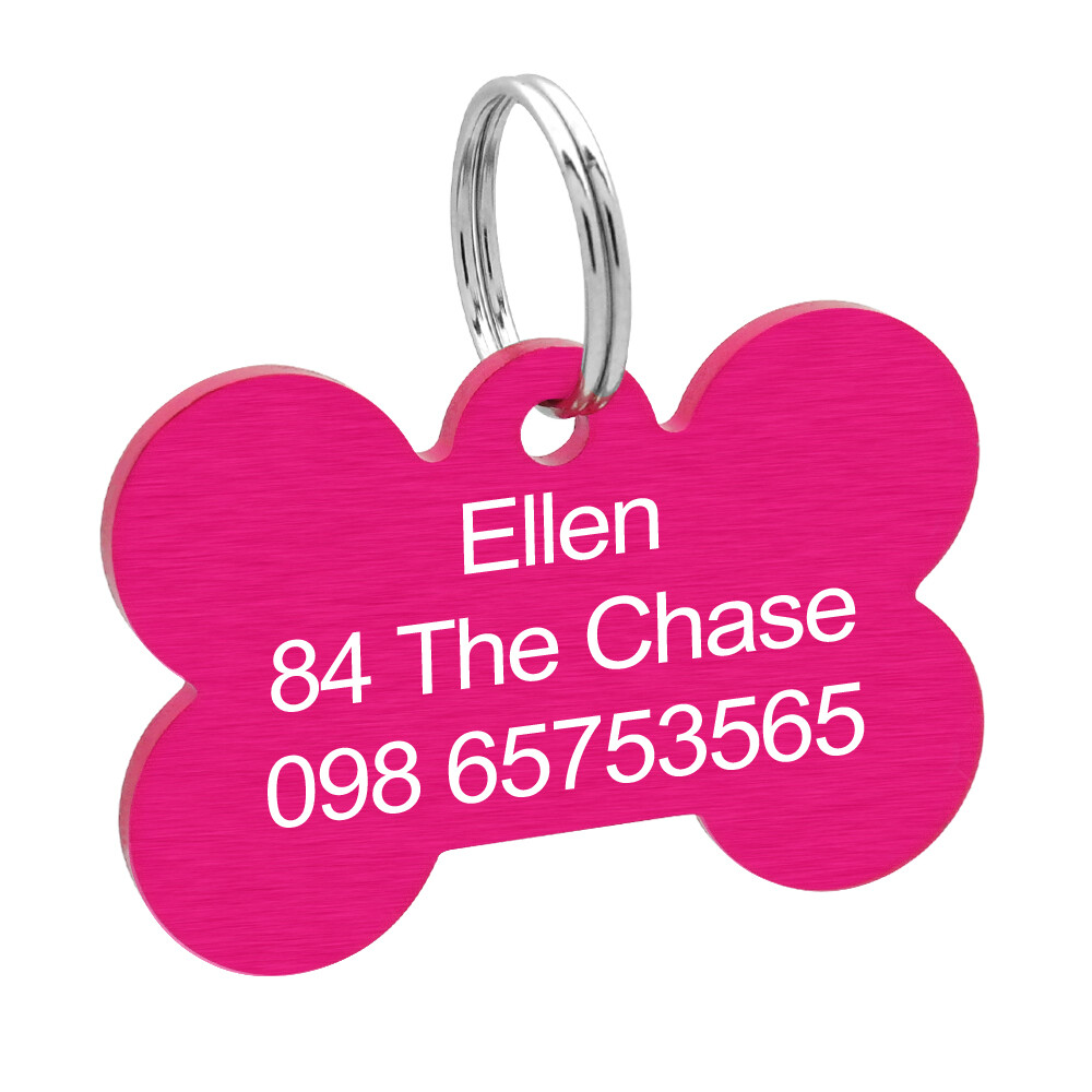 20/100pcs 40mm Personalized Dog Tags Glitter Rhinestone Bulk Bone Pet Name Discs