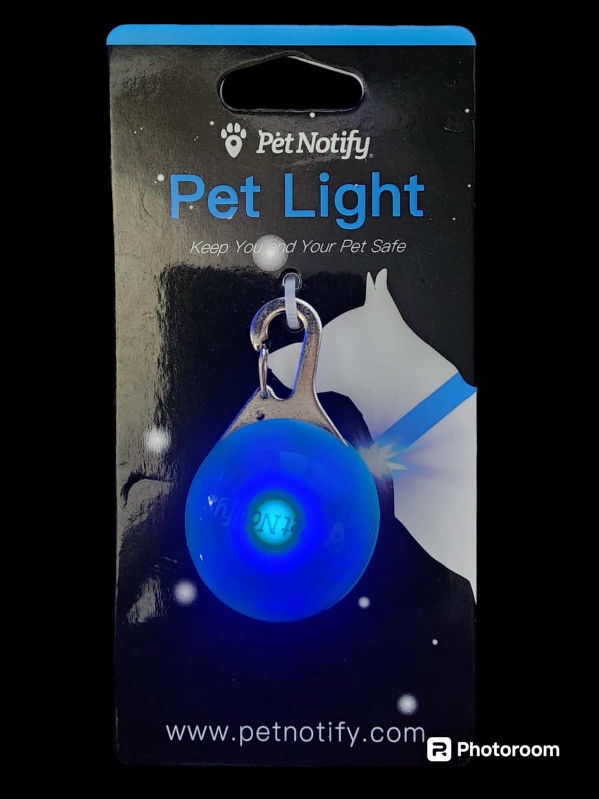 Pet Notify Collar Light Dog/Cat Leash Light Clip On Brand New!