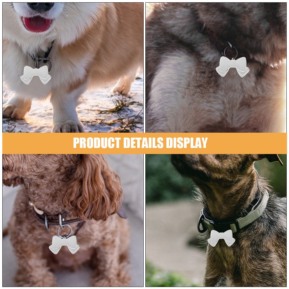 5 Pcs Puppy Name Tag Dog Id Tags for Pets Accessories Collar Dogs