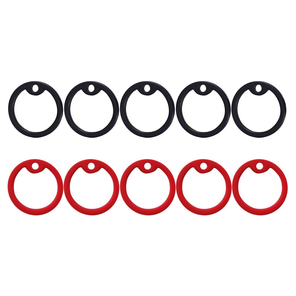 10Pcs Reusable Silicone Dog Tag Silencer Rings Pet Accessory