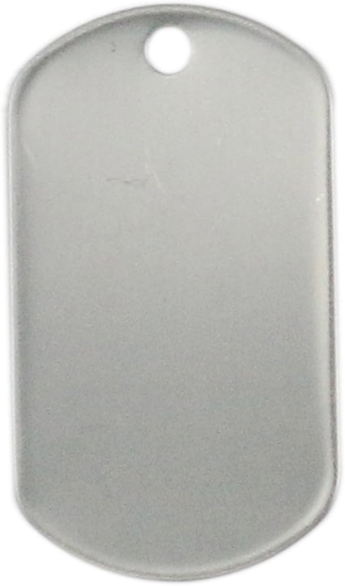 Bulk Stainless Steel Blank Dog Tags – 100 Pack for Personalized Gifts & Decor