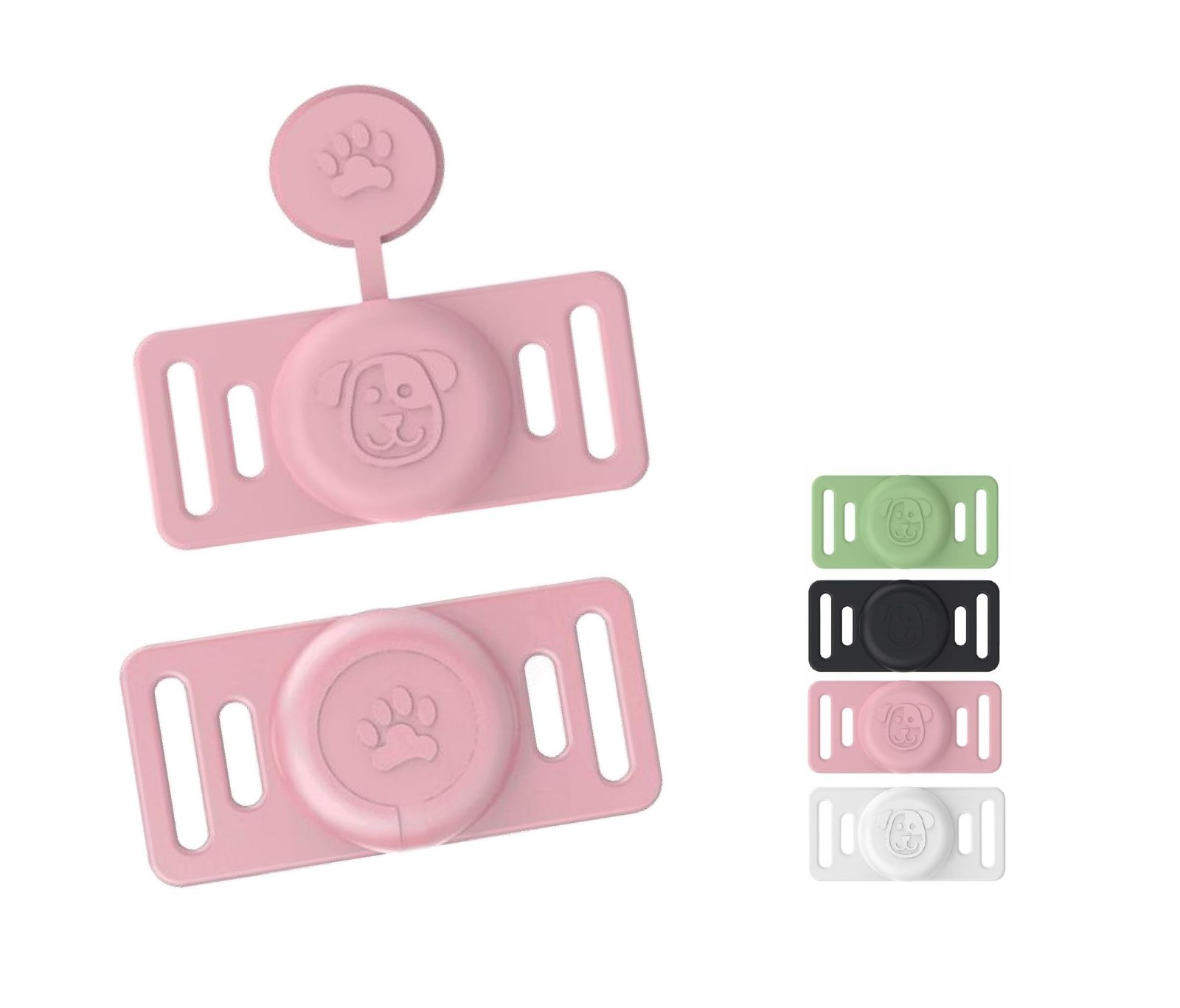 4 Pack Air Tags Dog Collar Holder,Waterproof Silicone Protective Cover for Ap…