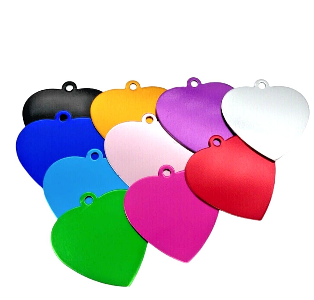 Pawtographize Dog Cat ID Tags Personalized Pet ID Tags Pet Name Tags Heart