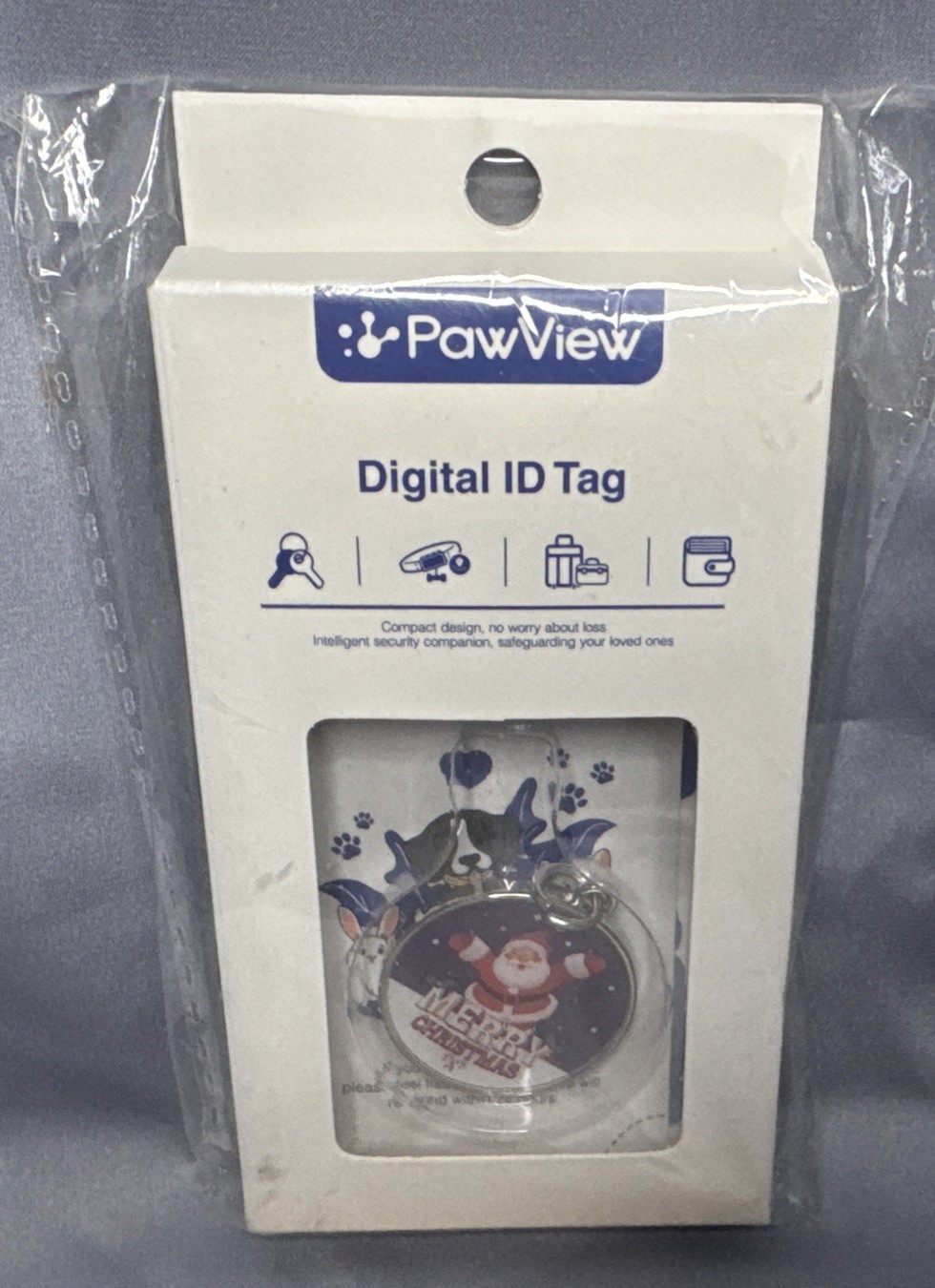 Digital pet ID Pawview Digital ID Tag Santa Merry Christmas