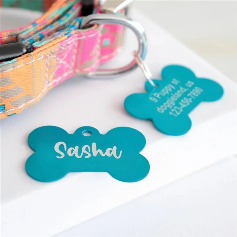Personalized Pet ID Tag Dog Cat Nameplate Collar Custom Tag for Dog Cat Collar