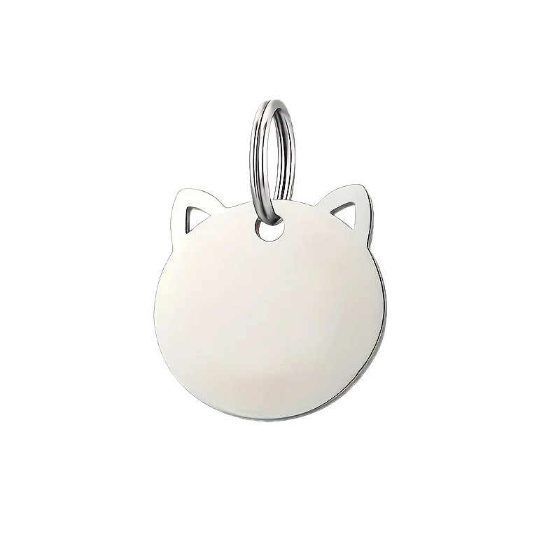 1pc Customizable Pet ID Tag, Zinc Alloy, Engraved Name & Phone Number, Durable D