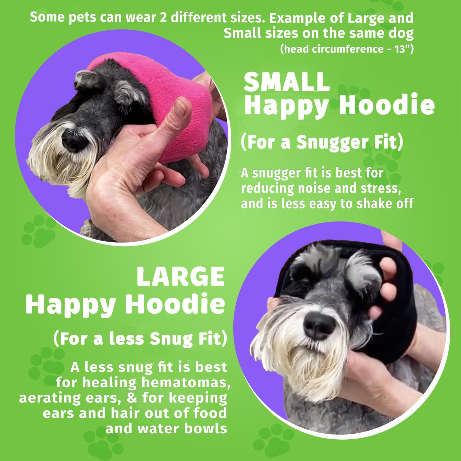 Happy Hoodie The Original Dog & Cat Calming Band – American Brand Large, Blue