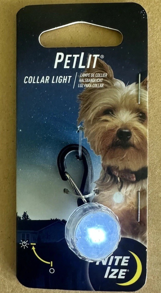 PET LIT SAFETY COLLAR LIGHT FOR DOGS NEW LAST ONE!