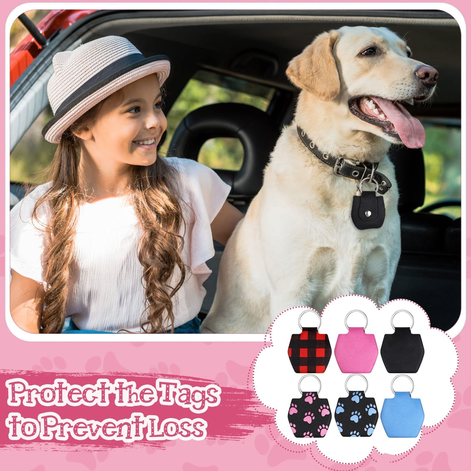 6 Pieces Dog Tag Silencer Dog Tag Cover Portable Pet ID Soundless Silencer Ba…