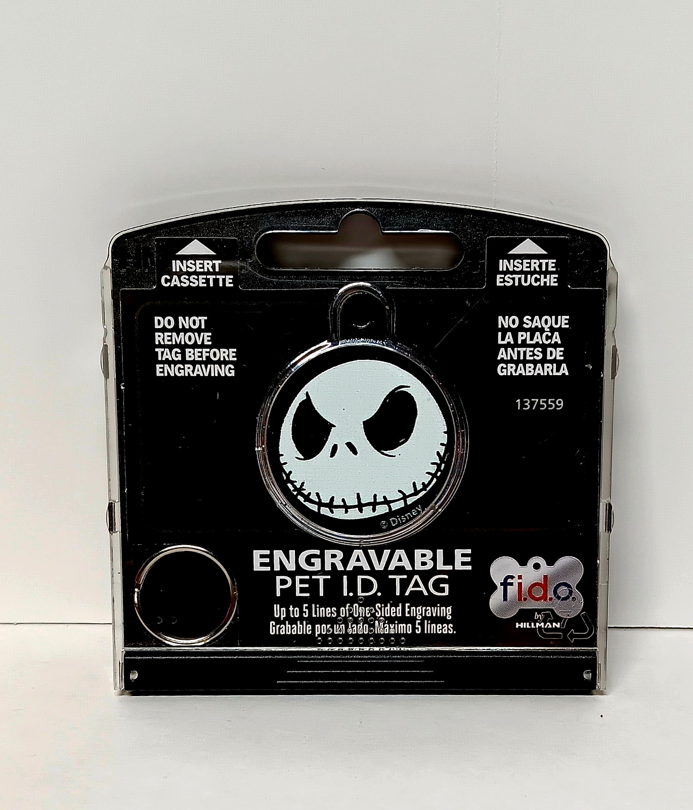 Fido Engravable PET I.D. TAG – Jack Skellington