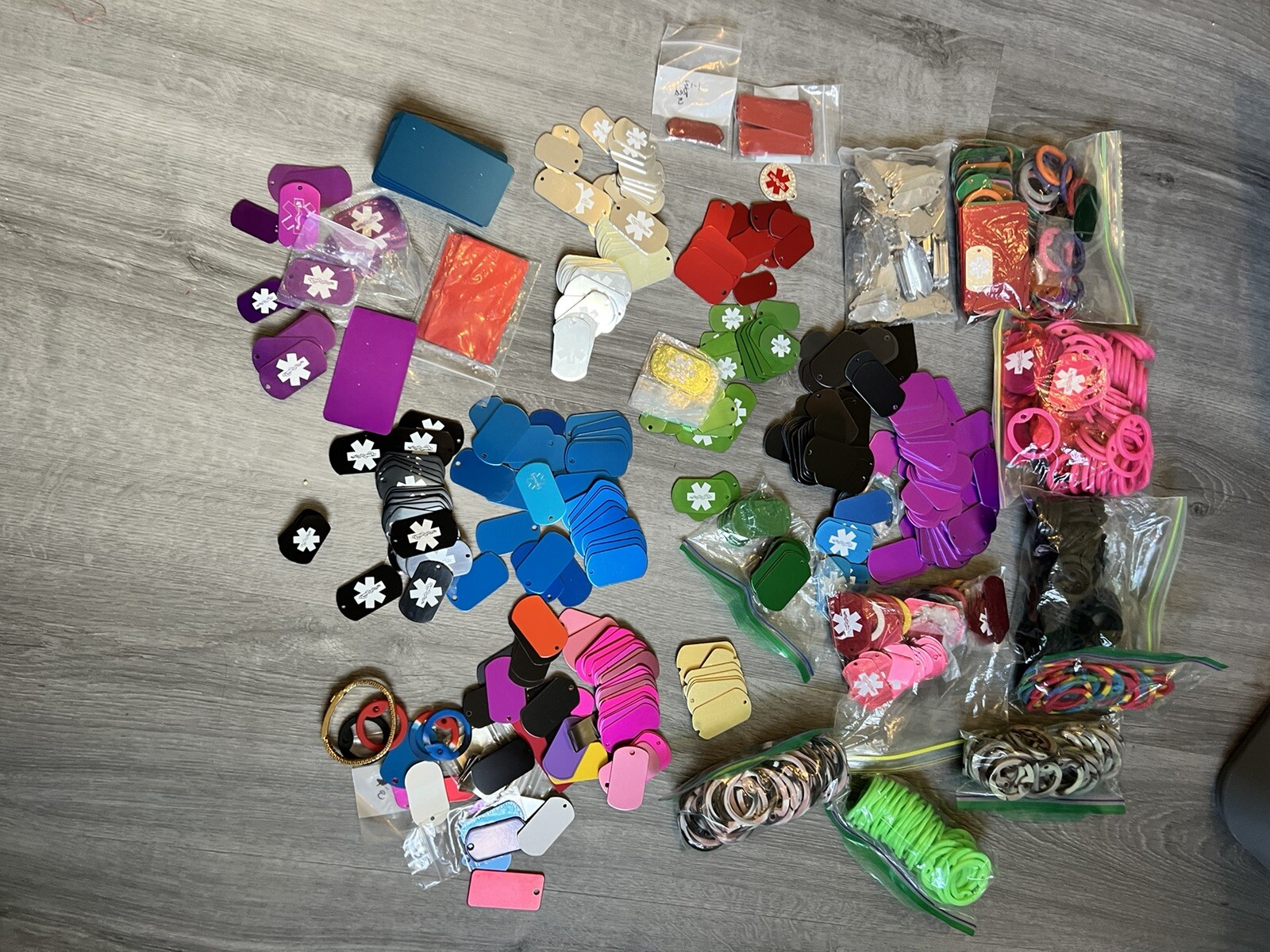Wholesale Lot Blank Medical ID Tags Pet Tags Bands And More 800 Plus
