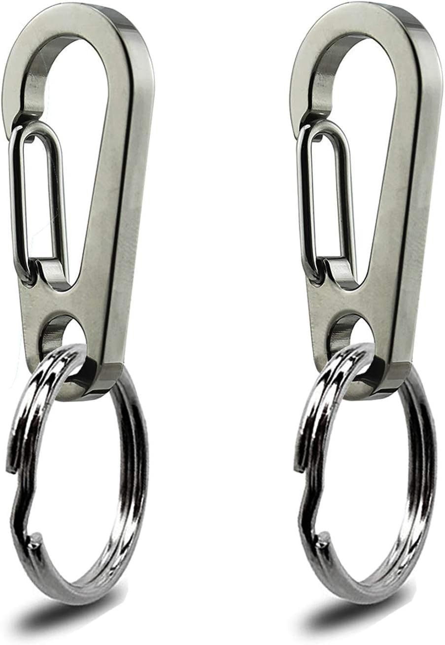 Stainless Steel Dog Tag Clips – 2 Pack Quick Clip ID Holder for Small Pets
