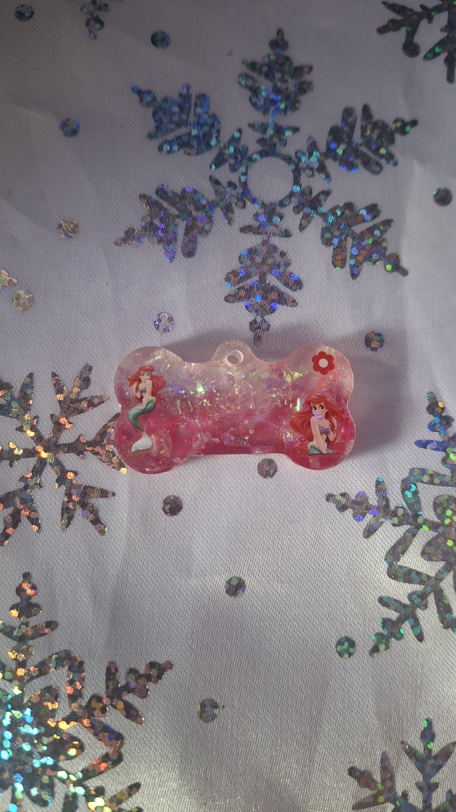 Resin Tag Dog Little Mermaid