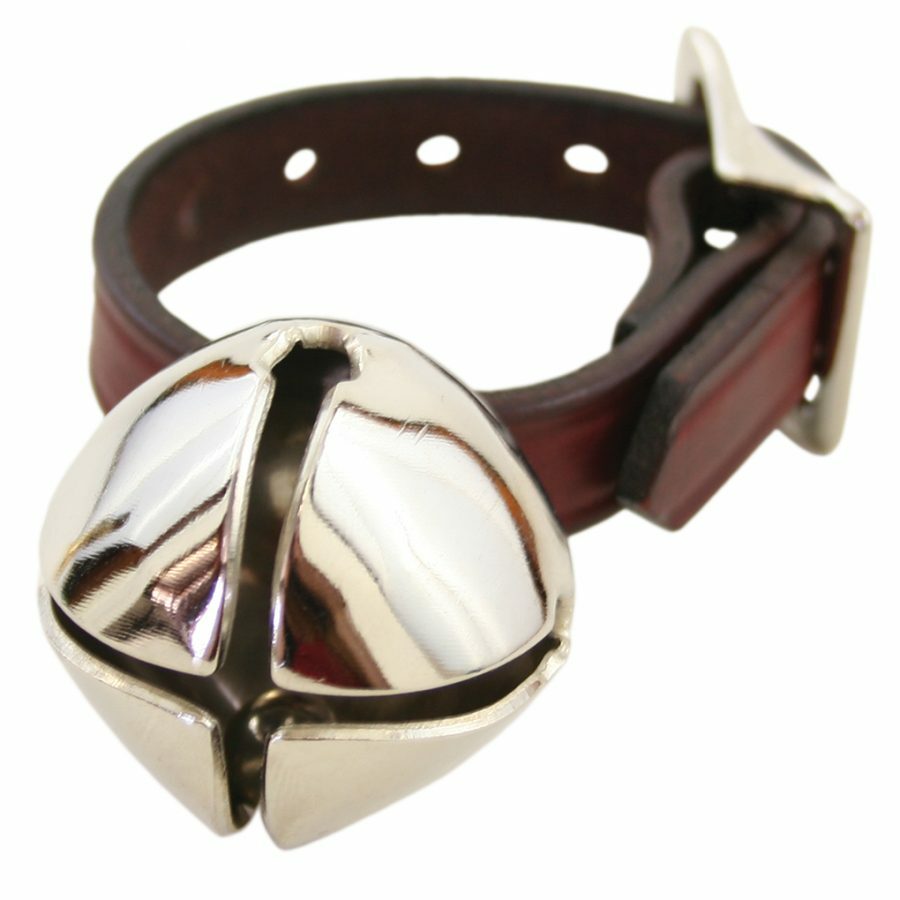 Auburn Leathercrafters Bear Bell with Leather Buckle 1-1/2 – Loud & Clear Sound