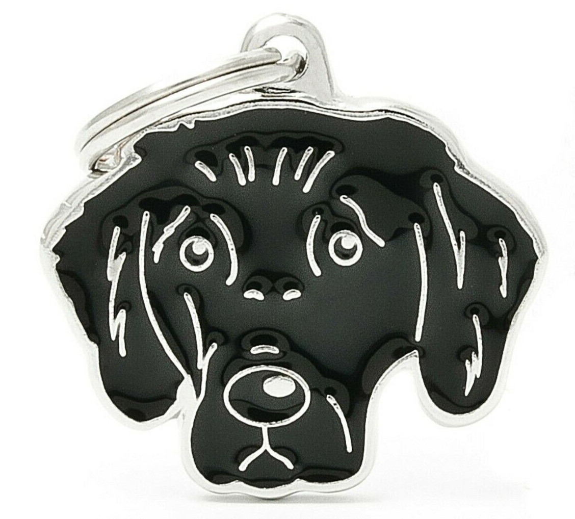 Flat Coated Retreiver Dog ID Tag (103) – Engraved FREE – Personalised-Charm