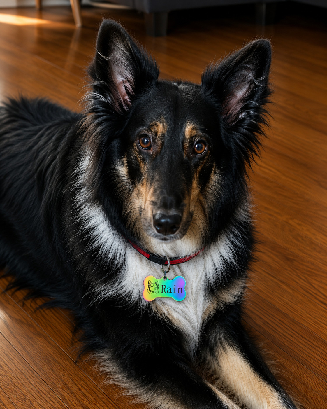 Custom Dog Bone Pet ID Tag Personalized Photo Engraved Name Stainless Steel