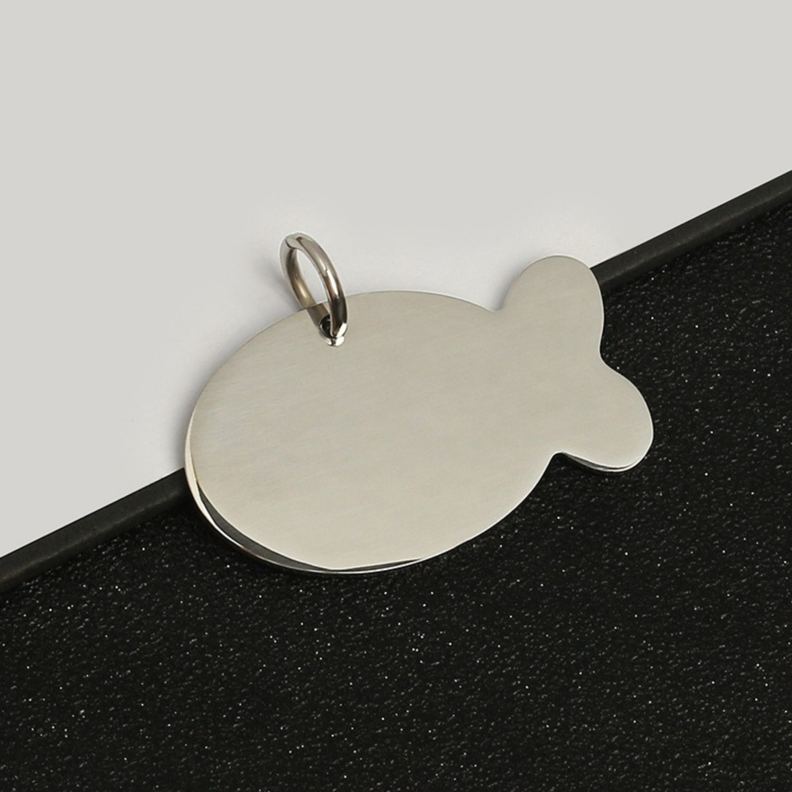 Personalized Pet ID Tag Custom Engraved Dog Cat Name Collar Tag Stainless Steel