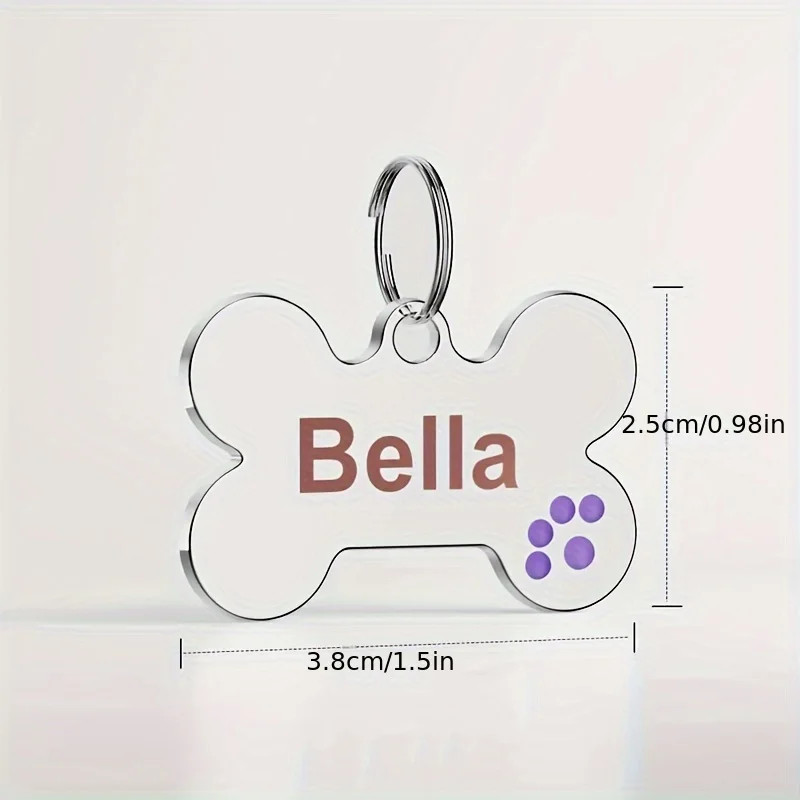 Custom Engraved Zinc Alloy Pet ID Tag Custom Pet Universal Tag Anti-Lost Design