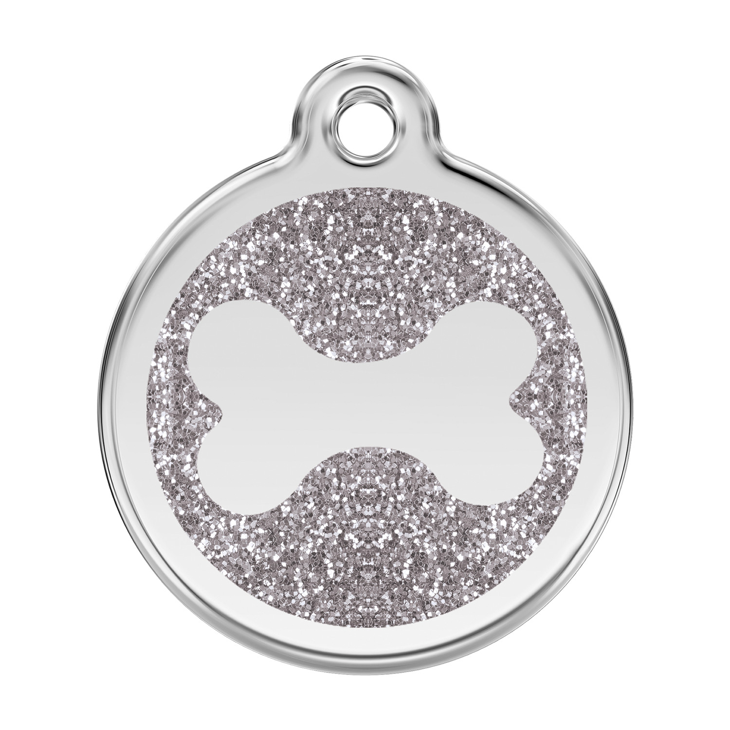 Dog Cat Pet – Red Dingo – Dog ID Tag Charm – Lifetime Guarantee – Glitter Bone