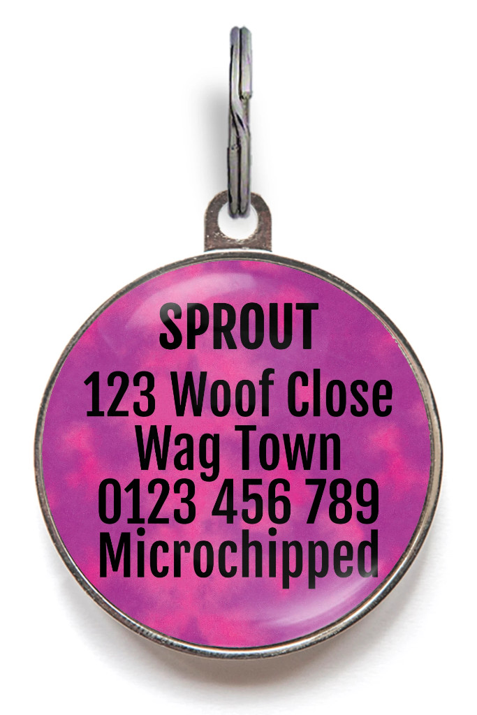 Funny Dog Tag – Premium Custom Pet ID – Naughty Dog Themed – 36 Colors Available