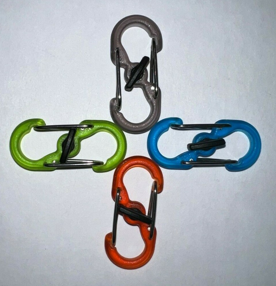Nite Ize – Locking Micro-Link Mini S-Biner – Choice of 4 Translucent Colors