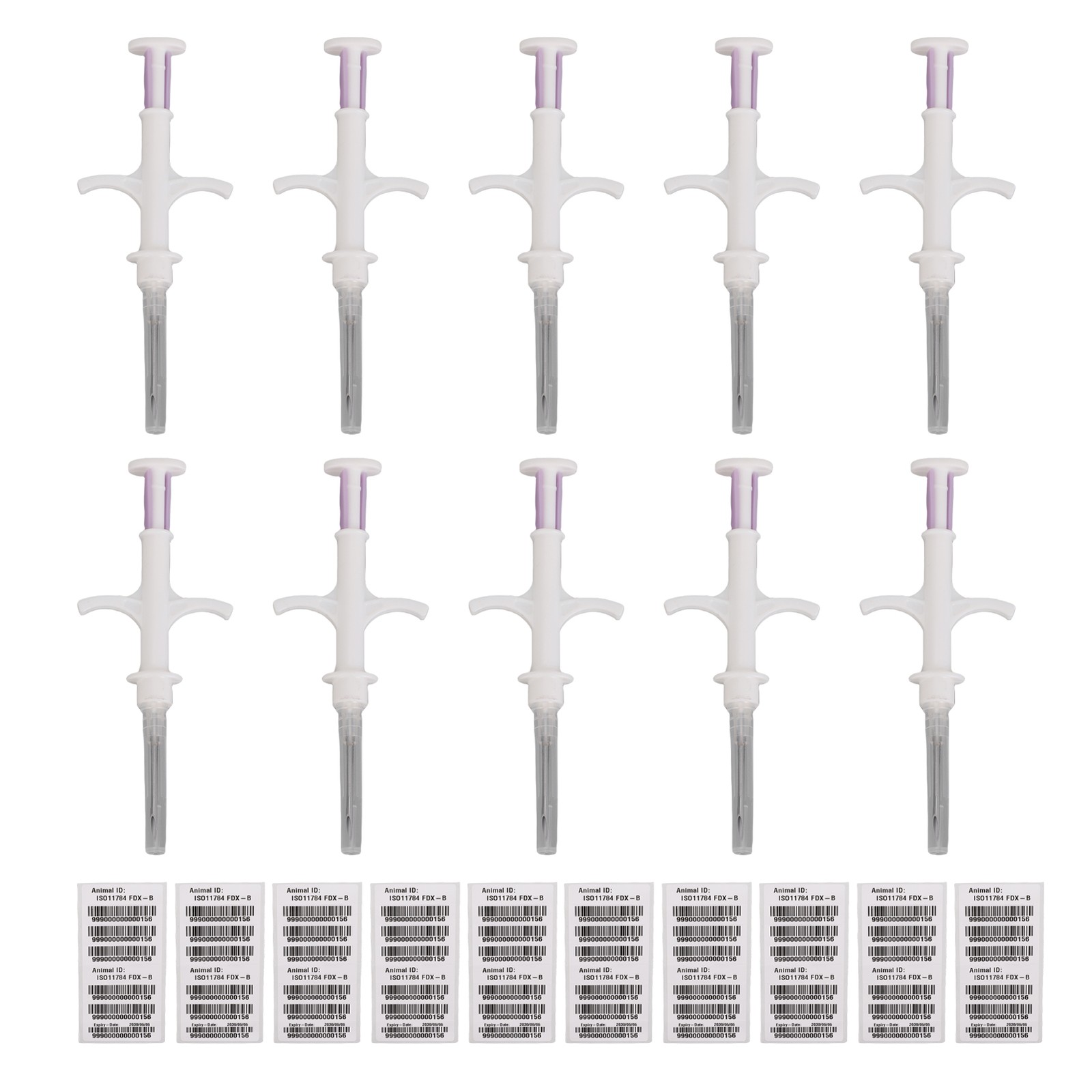 10 Pack Universal Pet Microchip IS011784/5 FDX-B 134.2kHz Low Frequency