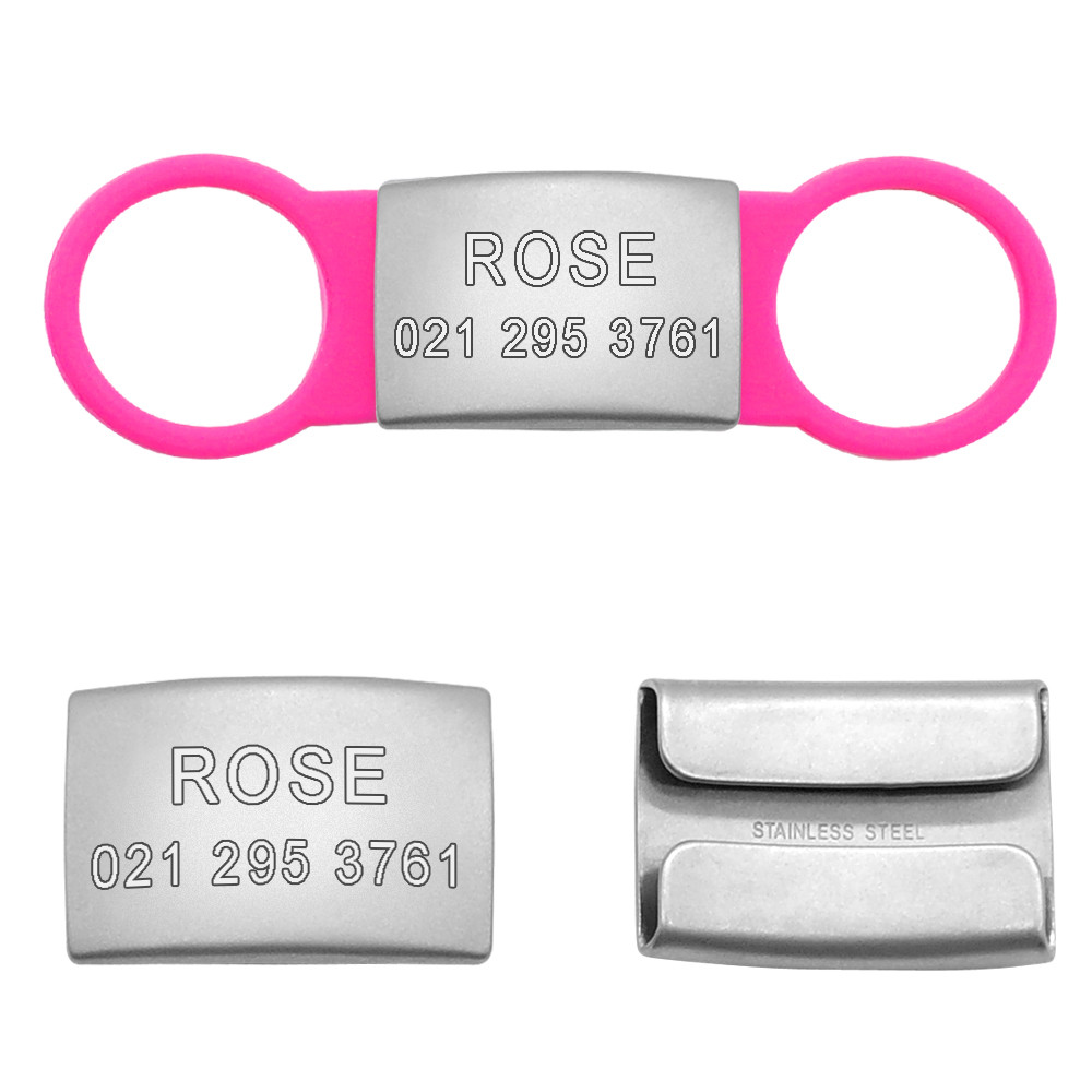 10pcs/lot Wholesale Blank Slide-On Dog Tags for Pets No Noise Pet Collar Tags