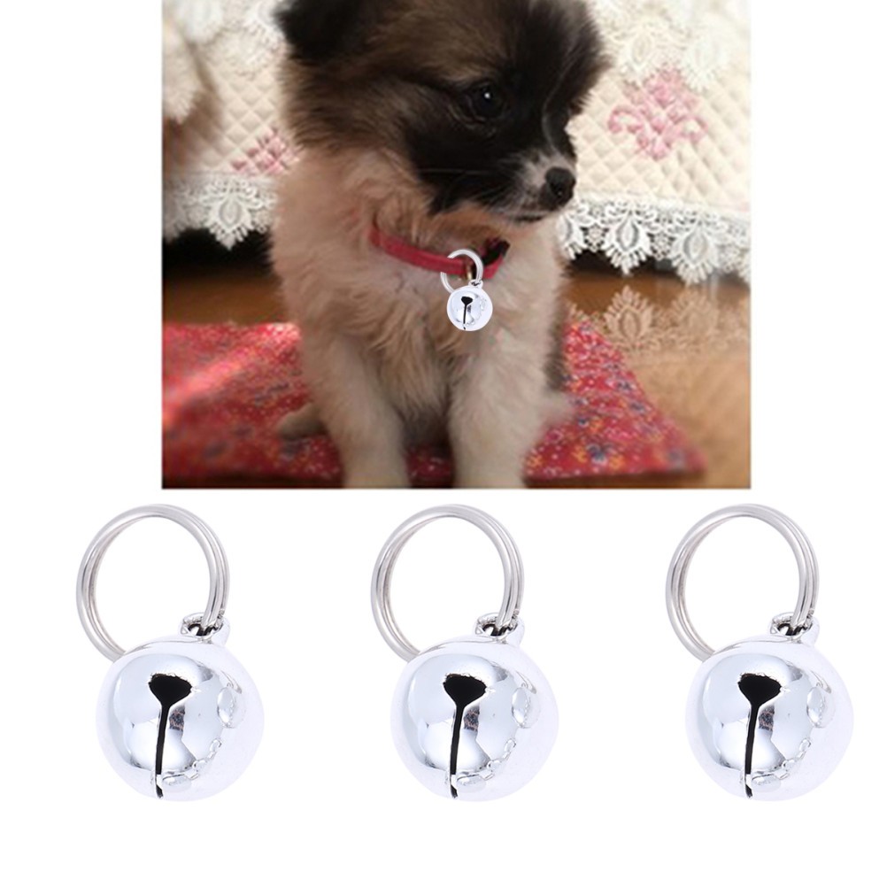 12Pcs Dog Bells Silver Metal with Safety Buckle Easy on Off for Daily Pet Use