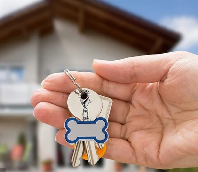 Personalized Bone Shaped Pet ID Tags for Dogs-laser engraved dog collar name tag