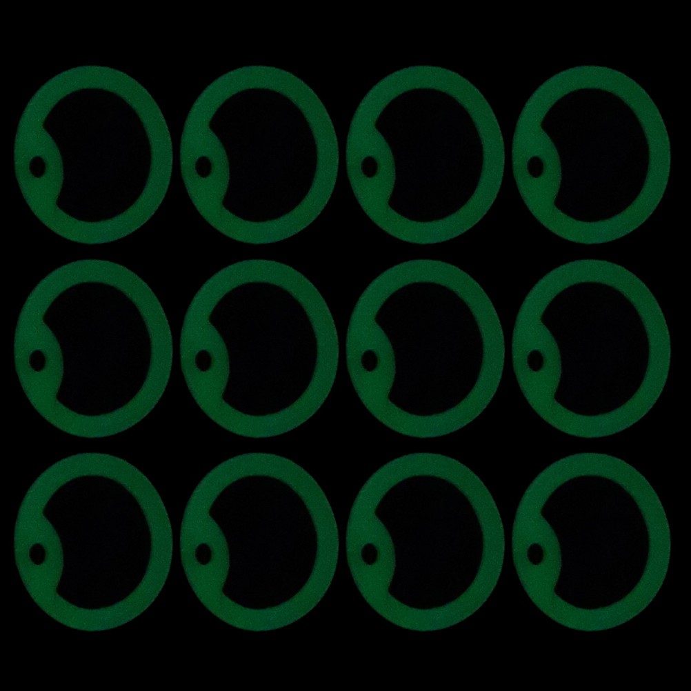 12 Pcs Glow-in-the-dark Pet ID Tag Dog Noise Reducer Silicone Cover