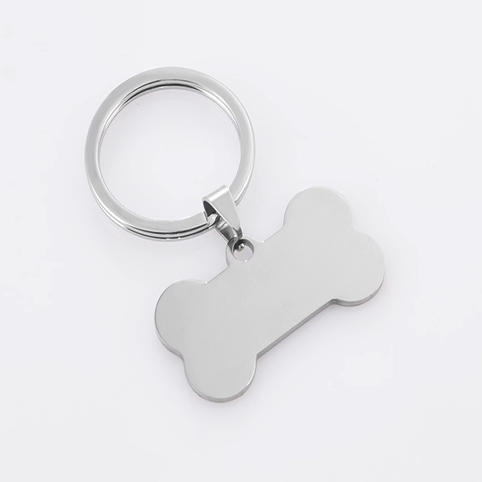 Pet ID Tags 10 Pieces Stainless Steel Silver Stamping Blanks with Hole Metal …