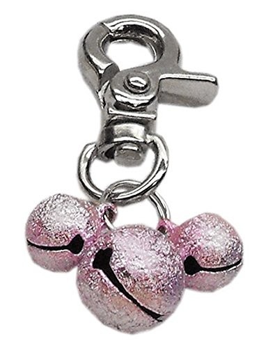 Mirage Pet Products Lobster Claw Bell Charm for Pets, Light Pink