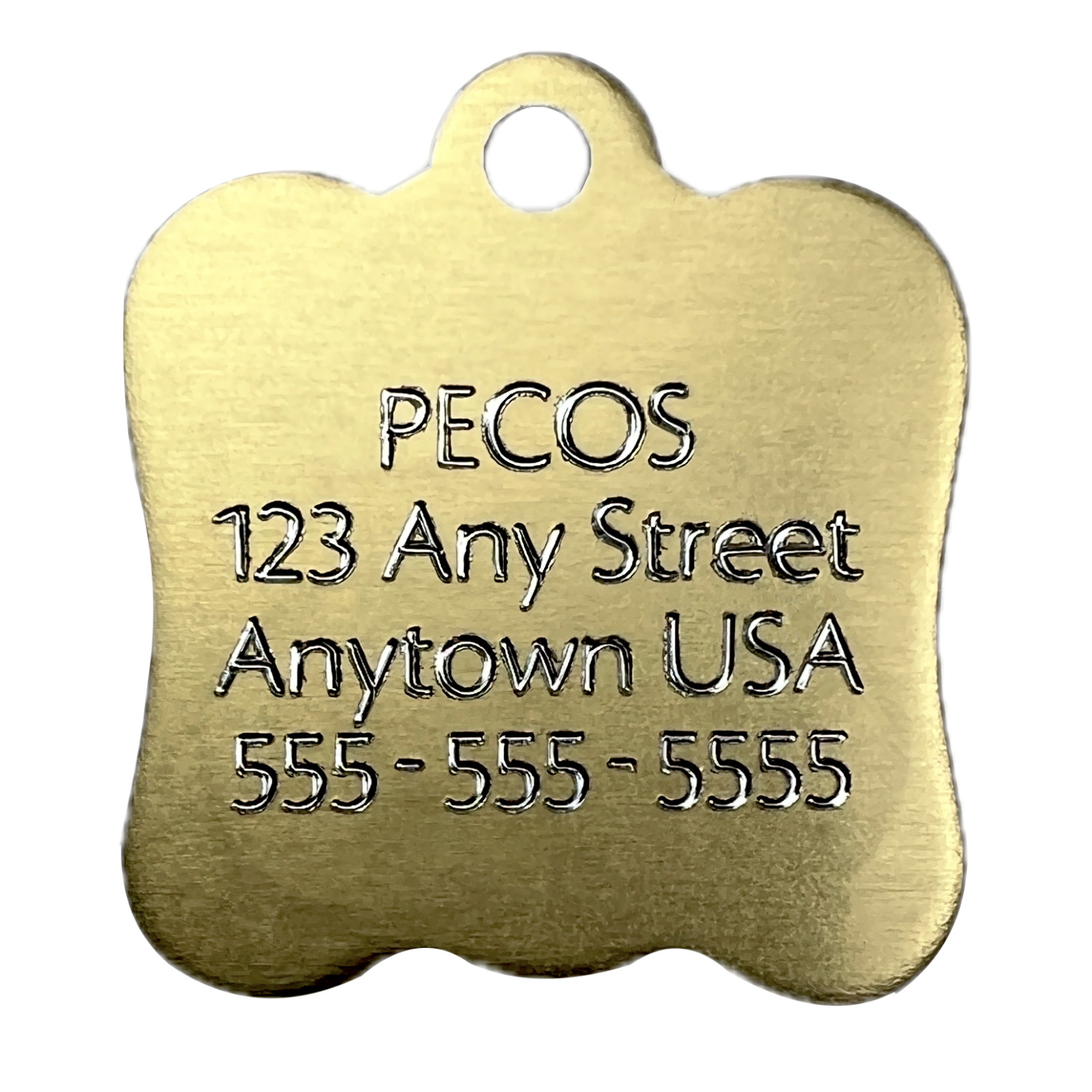 Custom Engraved Dog Tags Personalized Dog Collar Pet Tags Engraved BRASS PUPPY