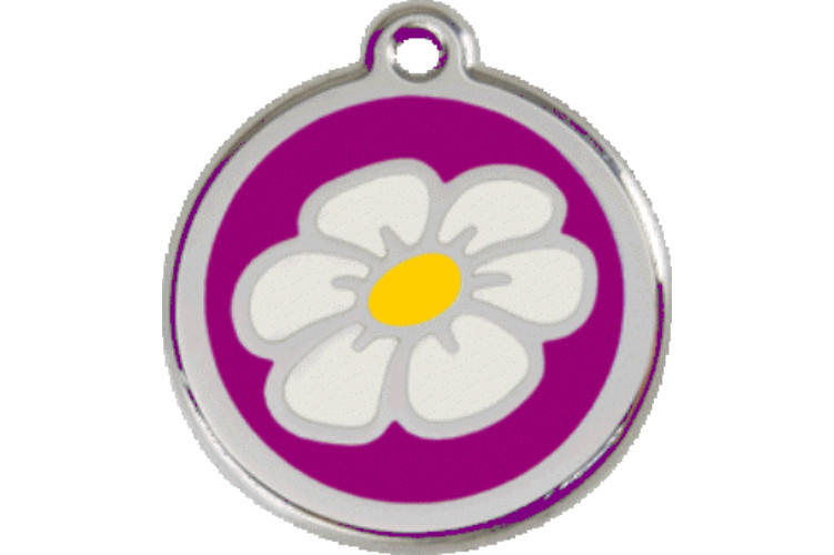 Red Dingo Dog Cat ID Pet Tag Engraved Free Shipping Life Guar Made USA Daisy