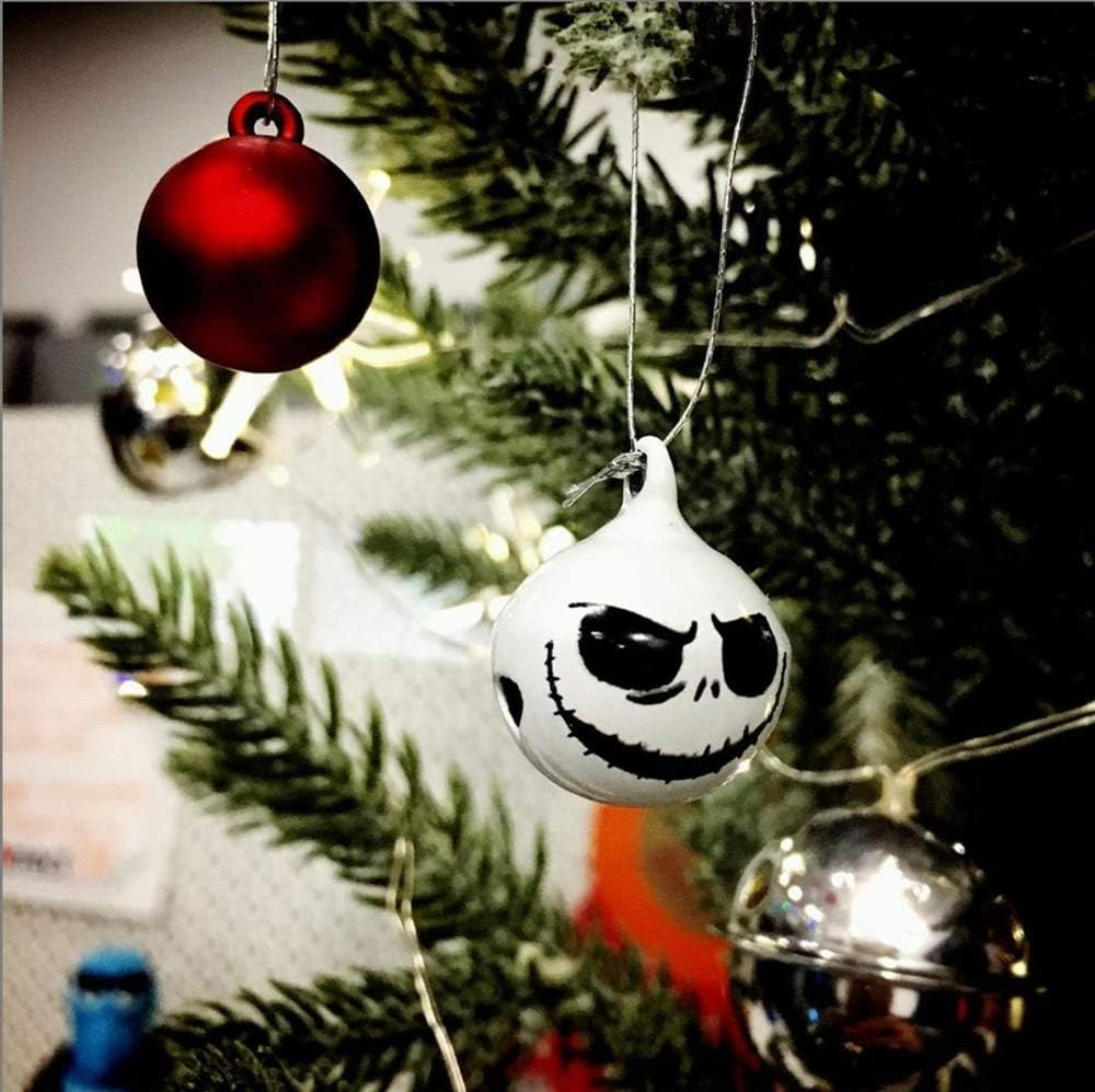 12Pcs Pumpkin Bells Halloween Ghost Skull Bells DIY Halloween Decorations Pendan