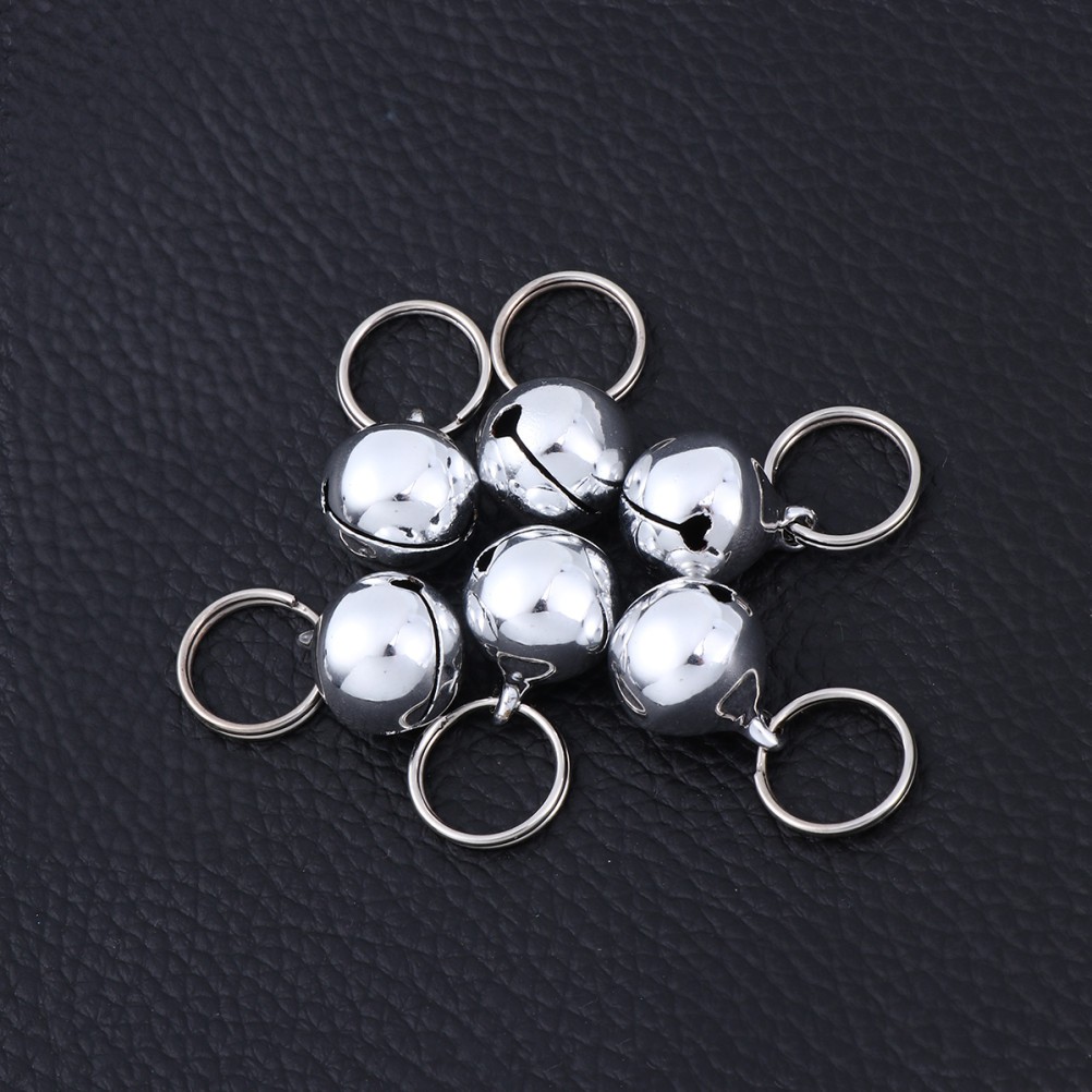 12Pcs Open Design Metal Pet Bells Comfortable for Daily Wear with Ringing Sound