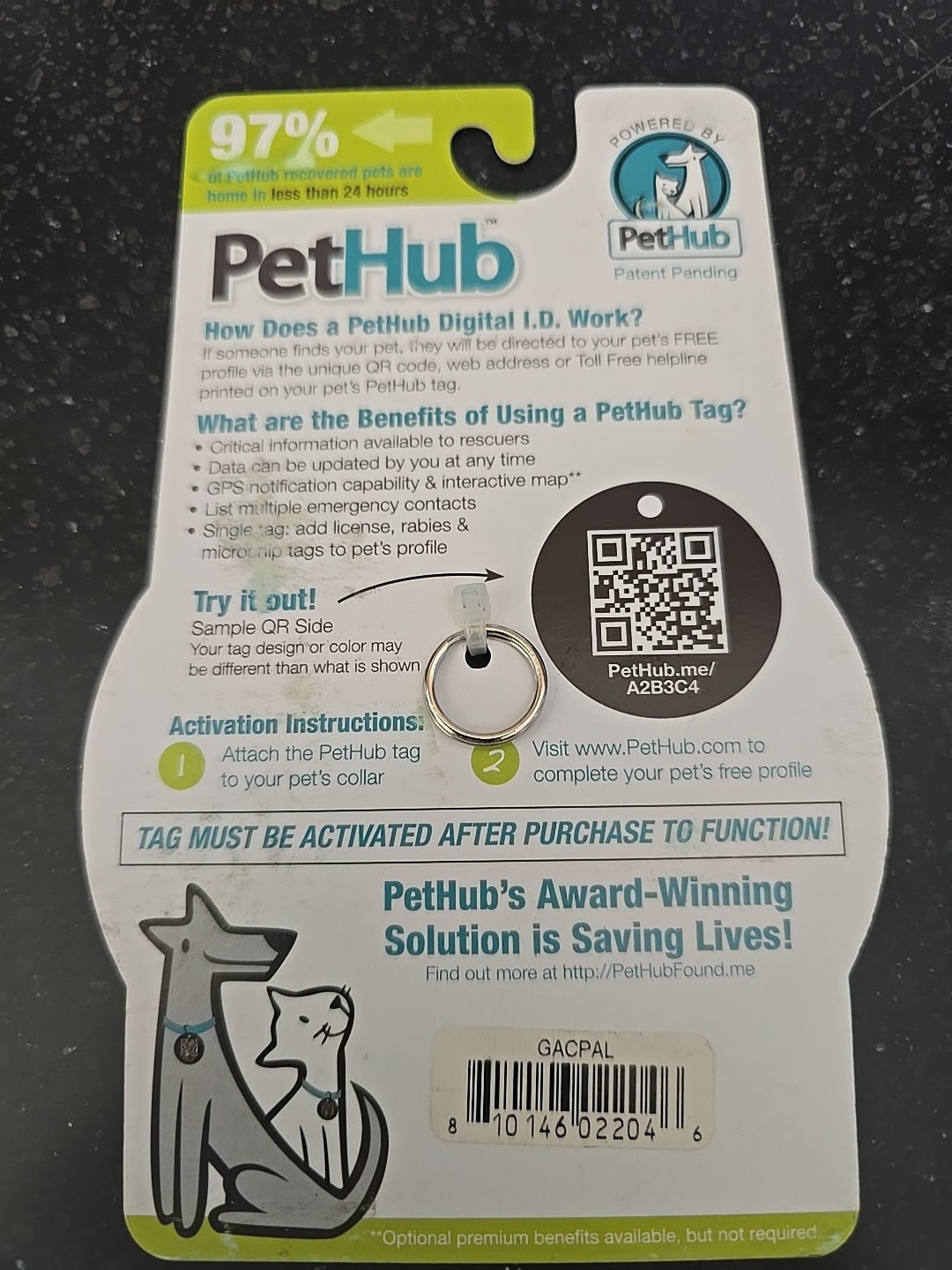 PetHub Digital ID Tag Dog 1.25″