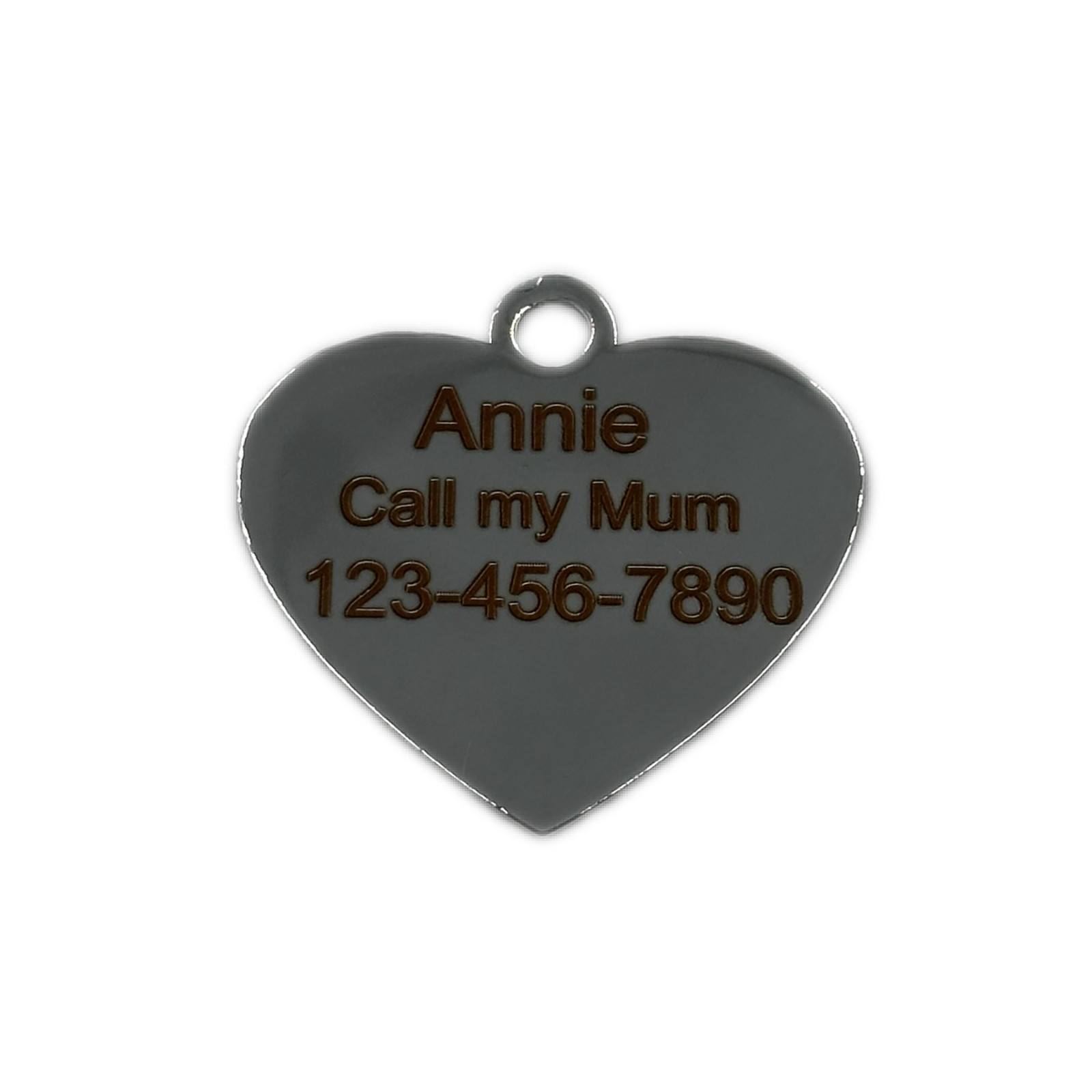 Zinc Alloy Heart Shaped Anti-loss Pet Tags – Personalized Dog Tag