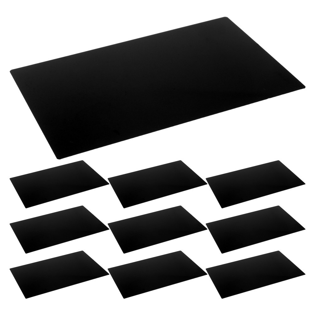 10 Pcs Stainless Steel Nameplate Engraving Plates Blank Metal for Aluminum Tags