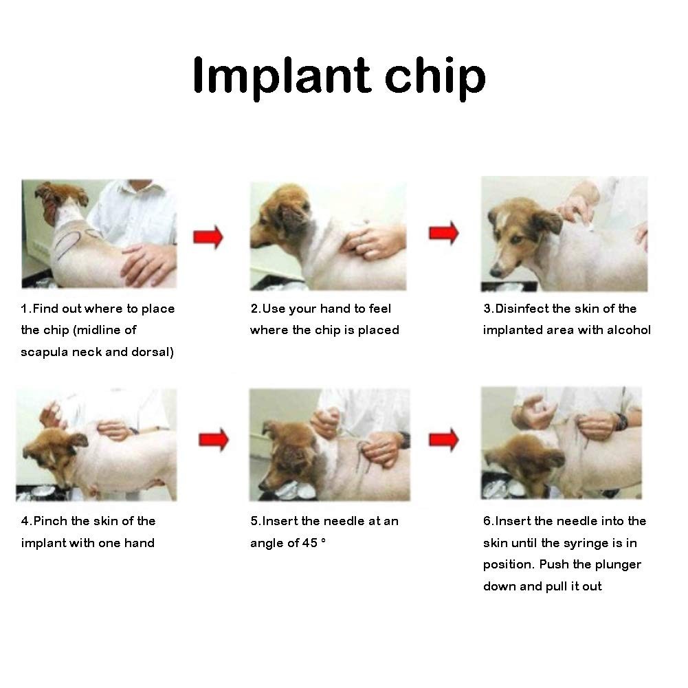 20 PCS 1.4x8mm Universal Standard Microchip ISO11784/85 FDXB Pet ID Tag