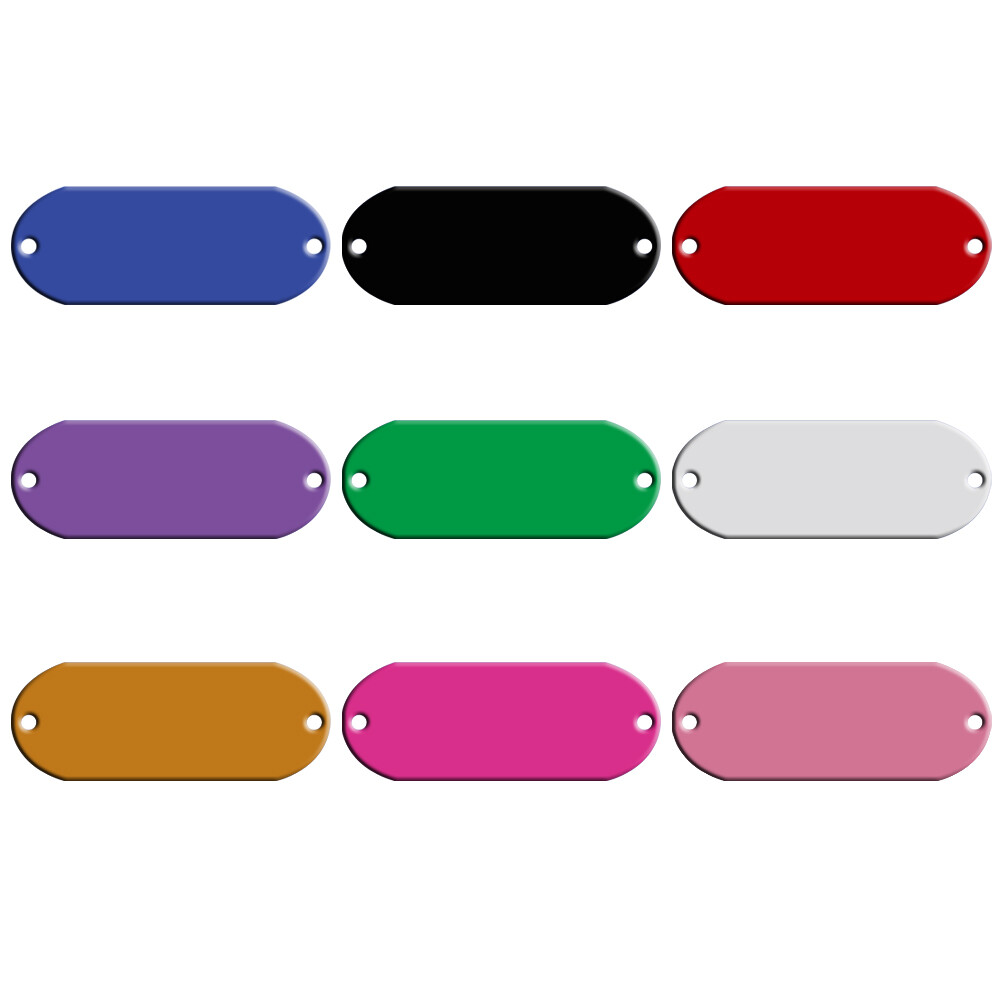 20pcs Aluminum Pet Dog Engraved ID Tags Collar Name ID Tag Customized Blank Tags