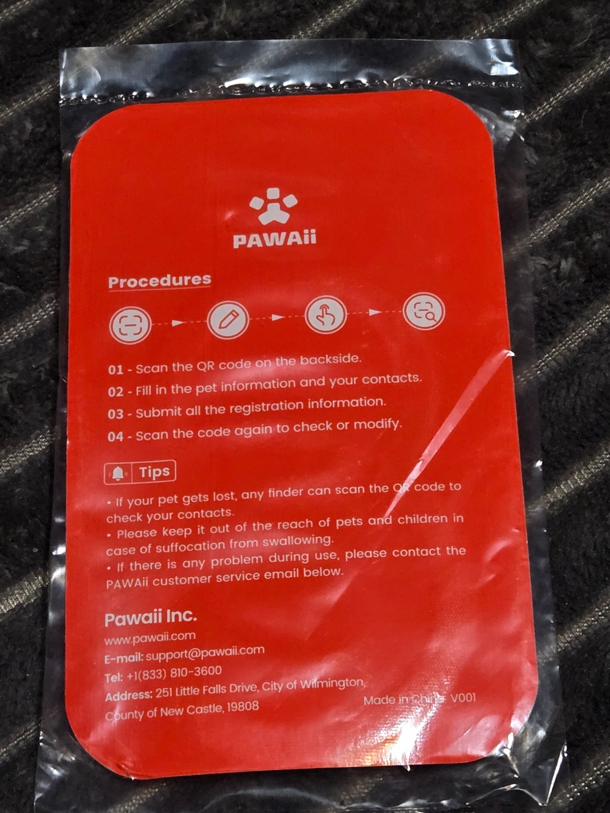Brand New and Sealed PAWAII DIGITAL ID TAG