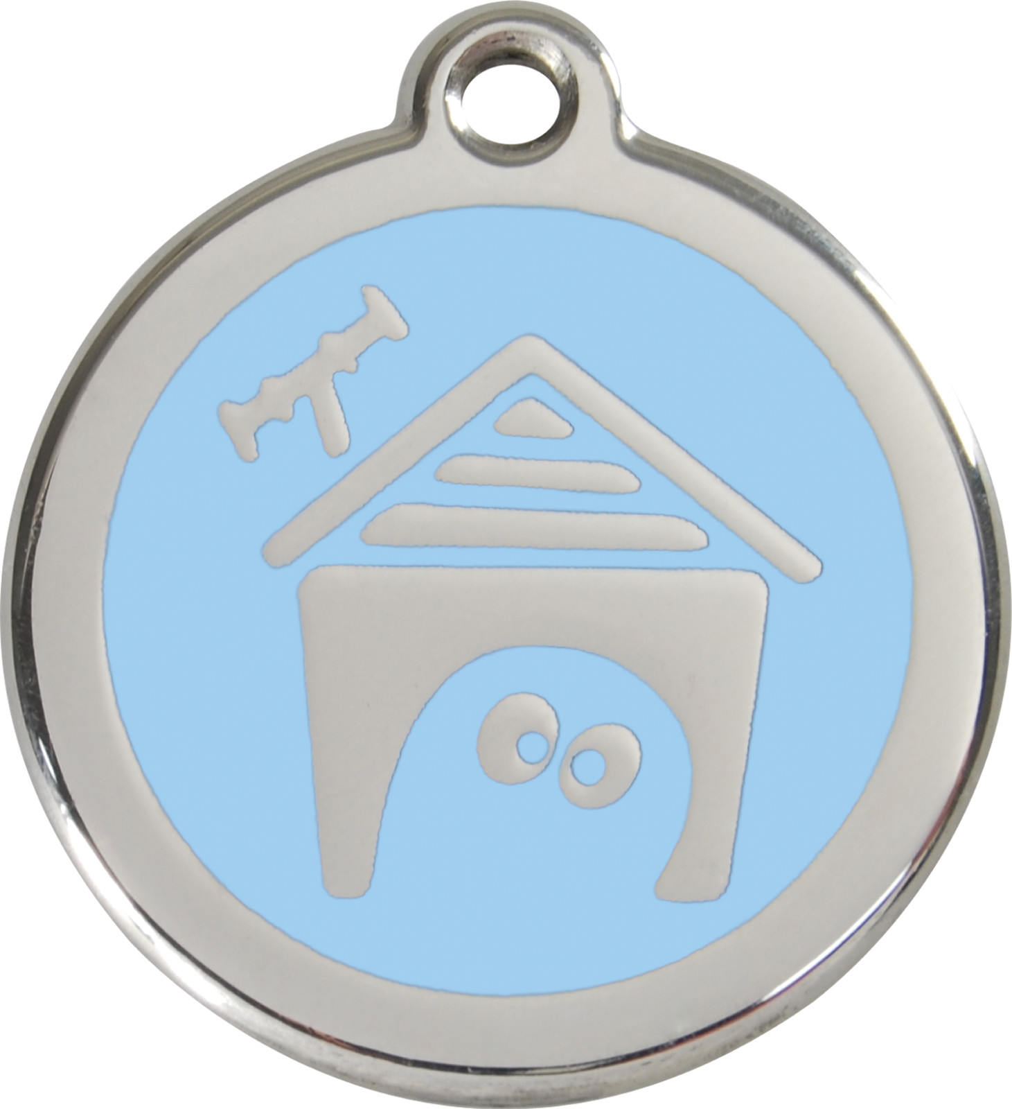 Steel Red Dingo House ID Dog Tag Black Purple Blue Green Yellow Orange Red Pink