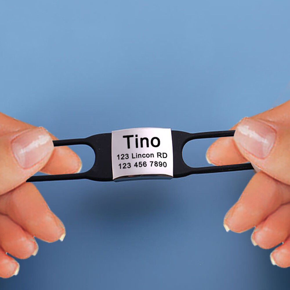 Personalized Slide-On Pet ID Tag Durable and Stylish Gift for Your Pet Slide-On