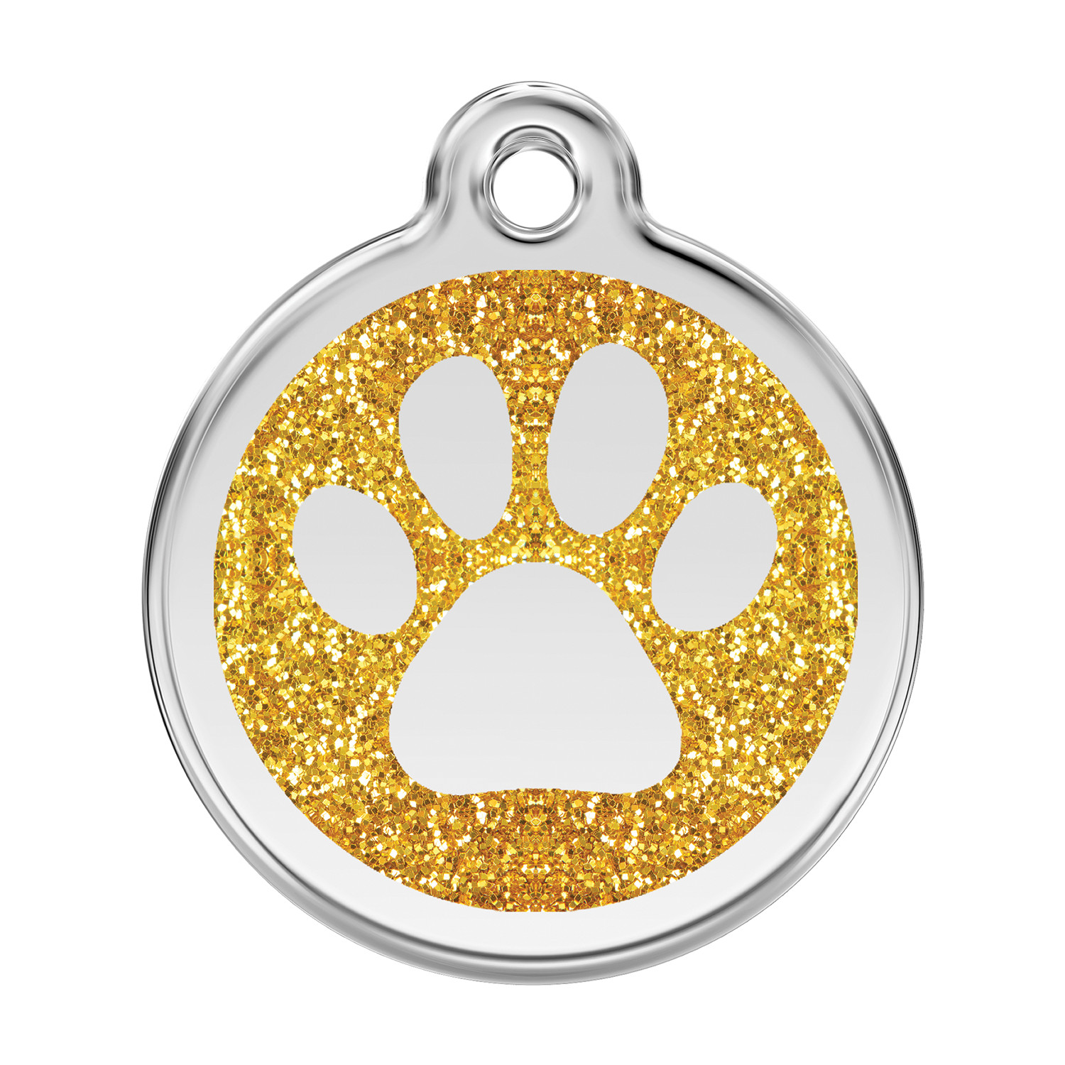 Dog Cat Pet – Red Dingo – Dog ID Tag Charm – Lifetime Guarantee – Glitter Paw