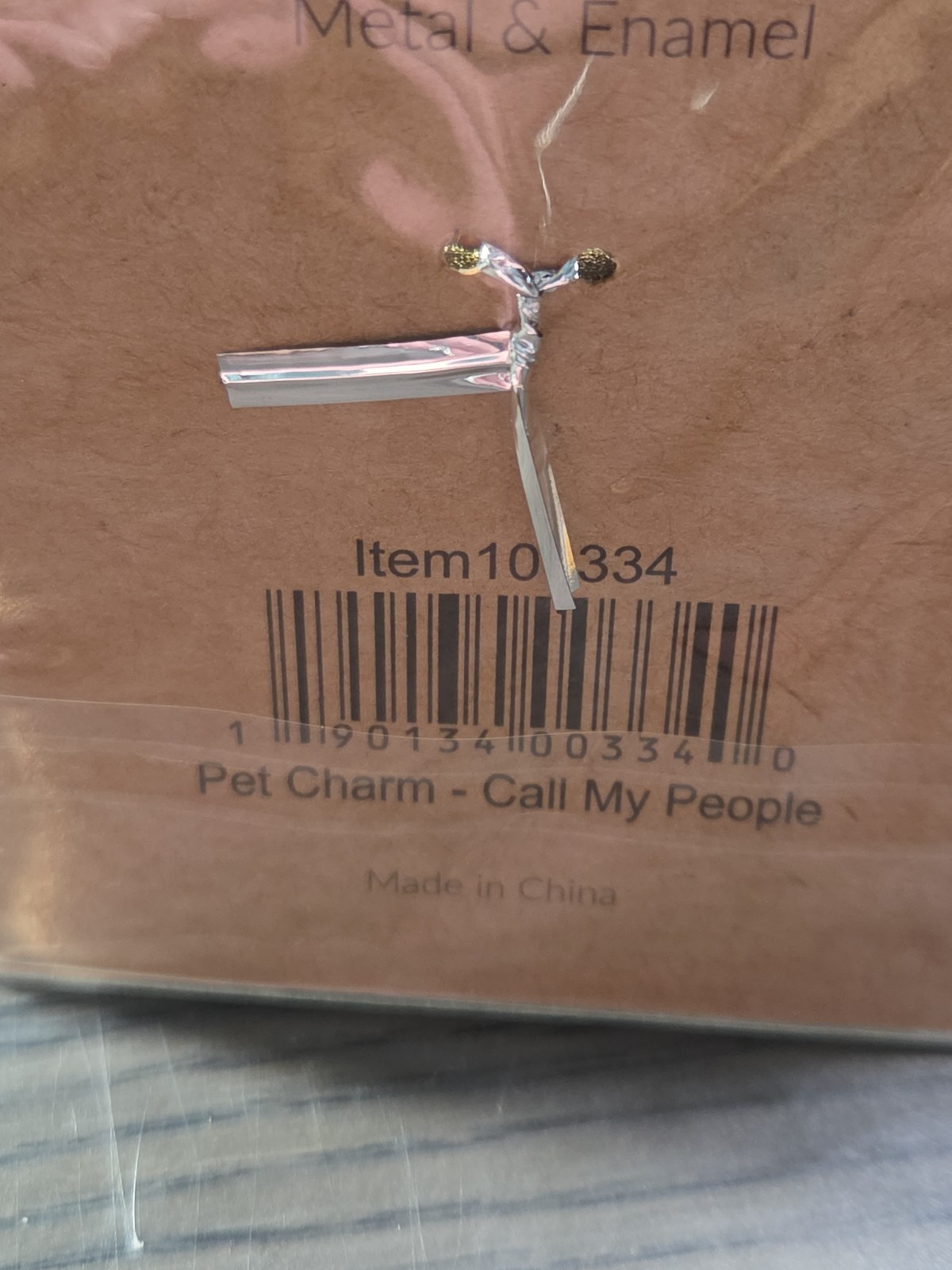 Have Your People Call My People” enamel pet collar charm by Primitives by Kathy