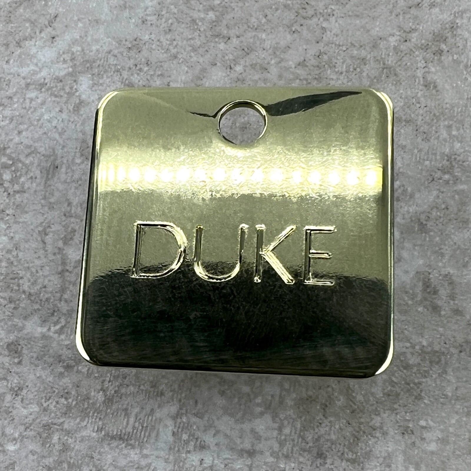 Custom Engraved Dog Tags Personalized Dog Collar Pet ID Tags SQUARE DANCE BRASS