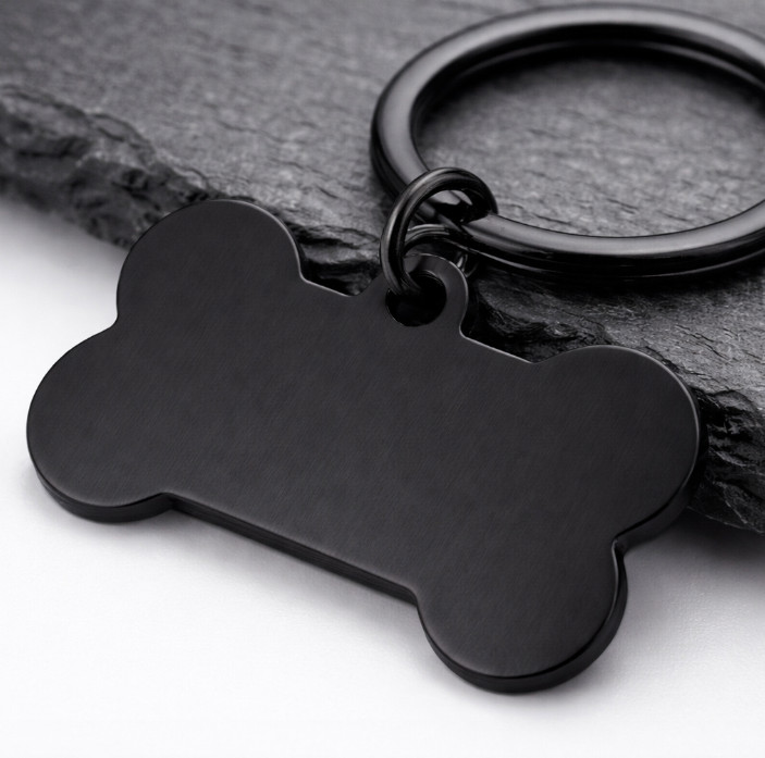 Custom Engraved Pet Lover Keychain Personalized Dog Cat Memorial Name Tag Steel